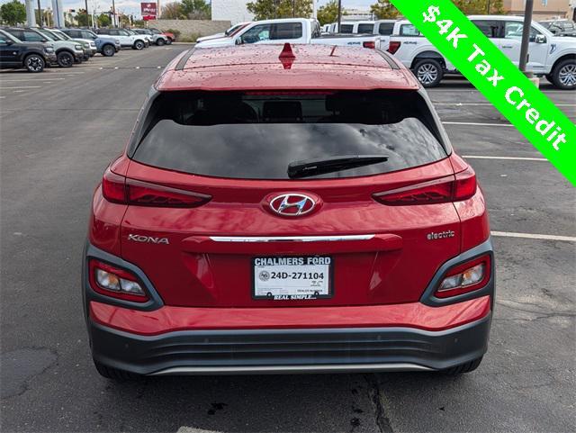 used 2021 Hyundai Kona EV car, priced at $22,610