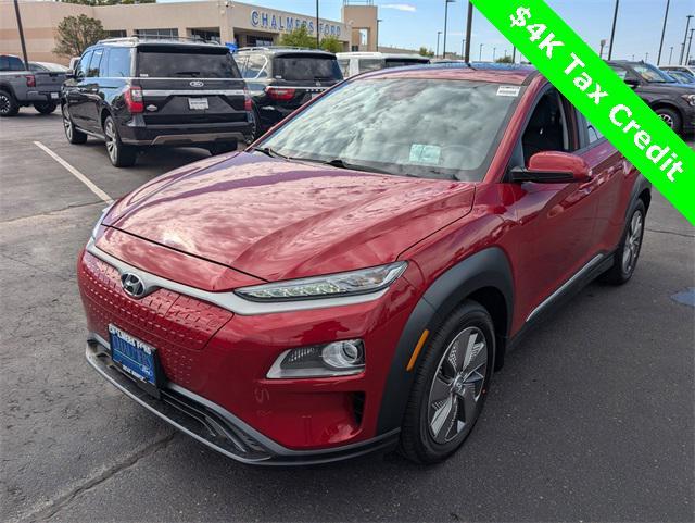 used 2021 Hyundai Kona EV car, priced at $22,610