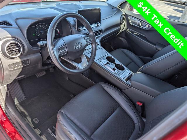 used 2021 Hyundai Kona EV car, priced at $22,144