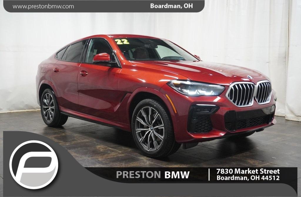 used 2022 BMW X6 car, priced at $59,328