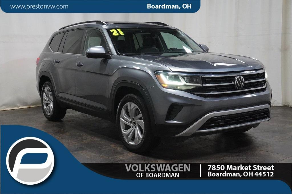 used 2021 Volkswagen Atlas car, priced at $19,708