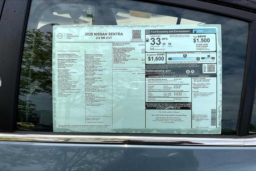 new 2025 Nissan Sentra car, priced at $26,841