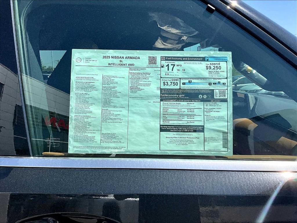 new 2025 Nissan Armada car, priced at $73,610
