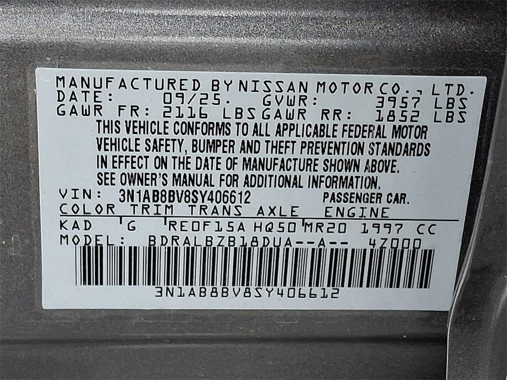 new 2025 Nissan Sentra car, priced at $21,903