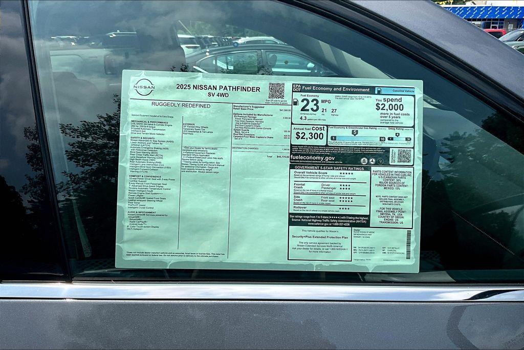 new 2025 Nissan Pathfinder car, priced at $43,944