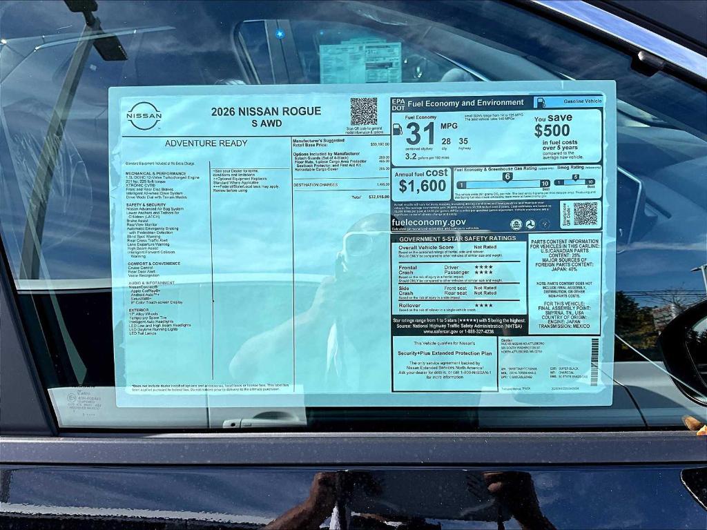 new 2026 Nissan Rogue car, priced at $31,410