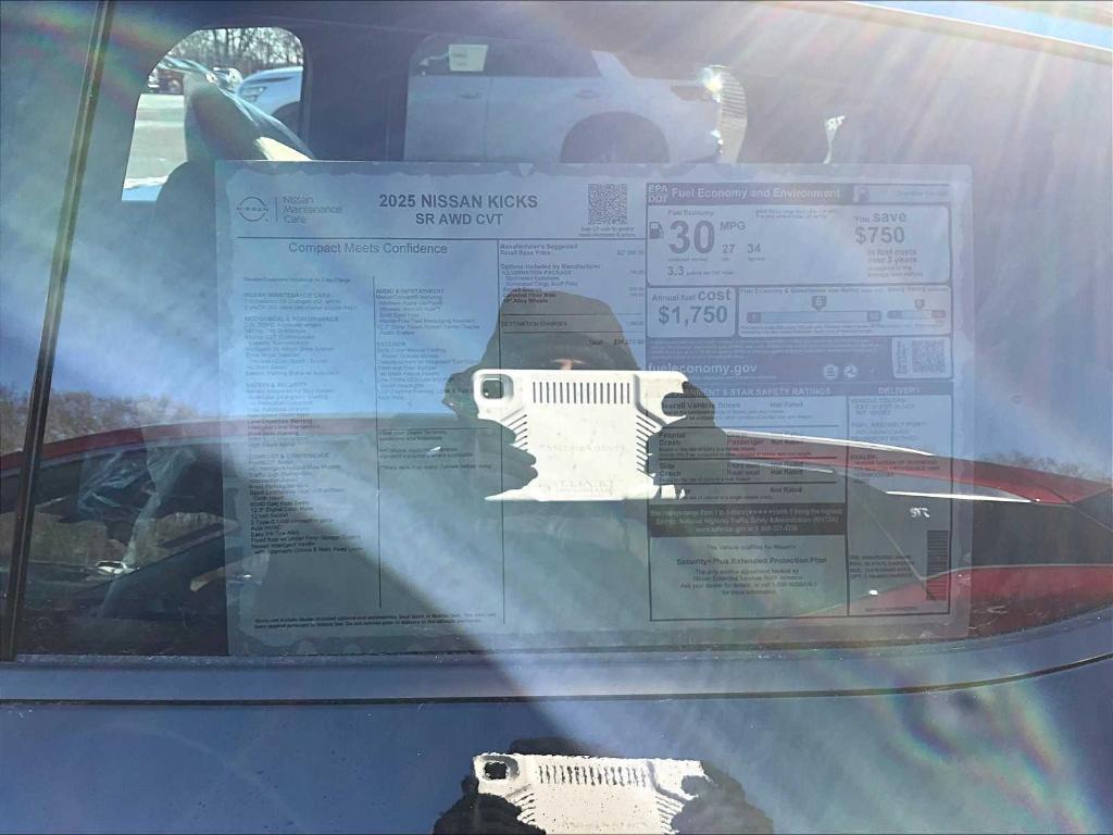 new 2025 Nissan Kicks car, priced at $30,275