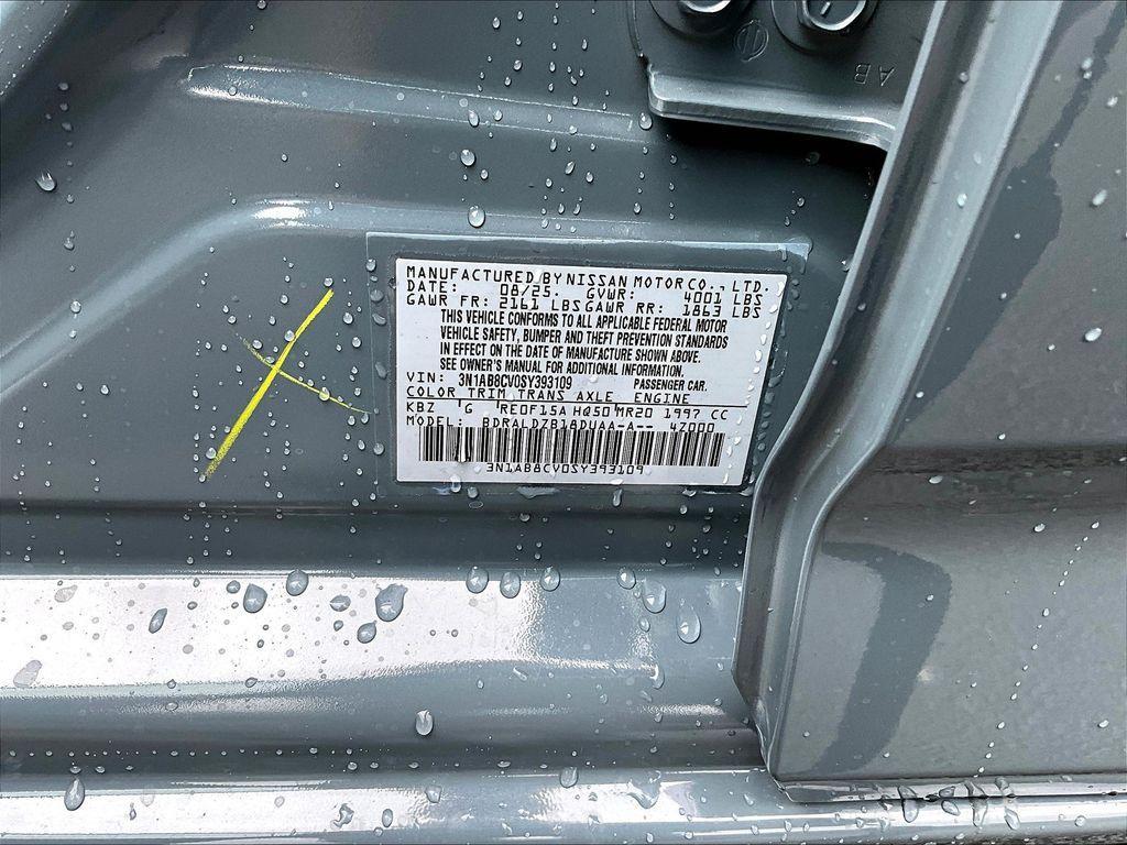 new 2025 Nissan Sentra car, priced at $22,887