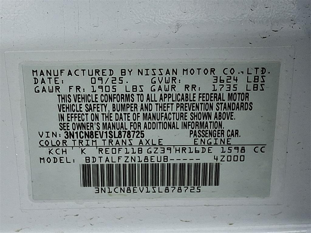 new 2025 Nissan Versa car, priced at $21,447