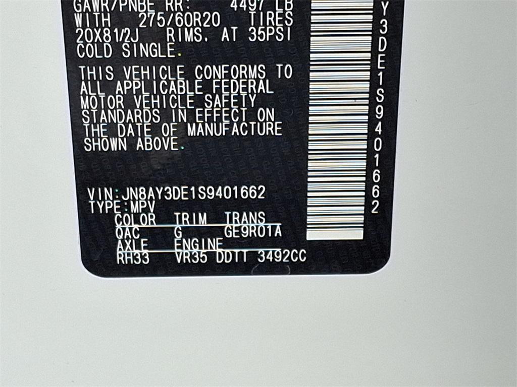 new 2025 Nissan Armada car, priced at $71,256