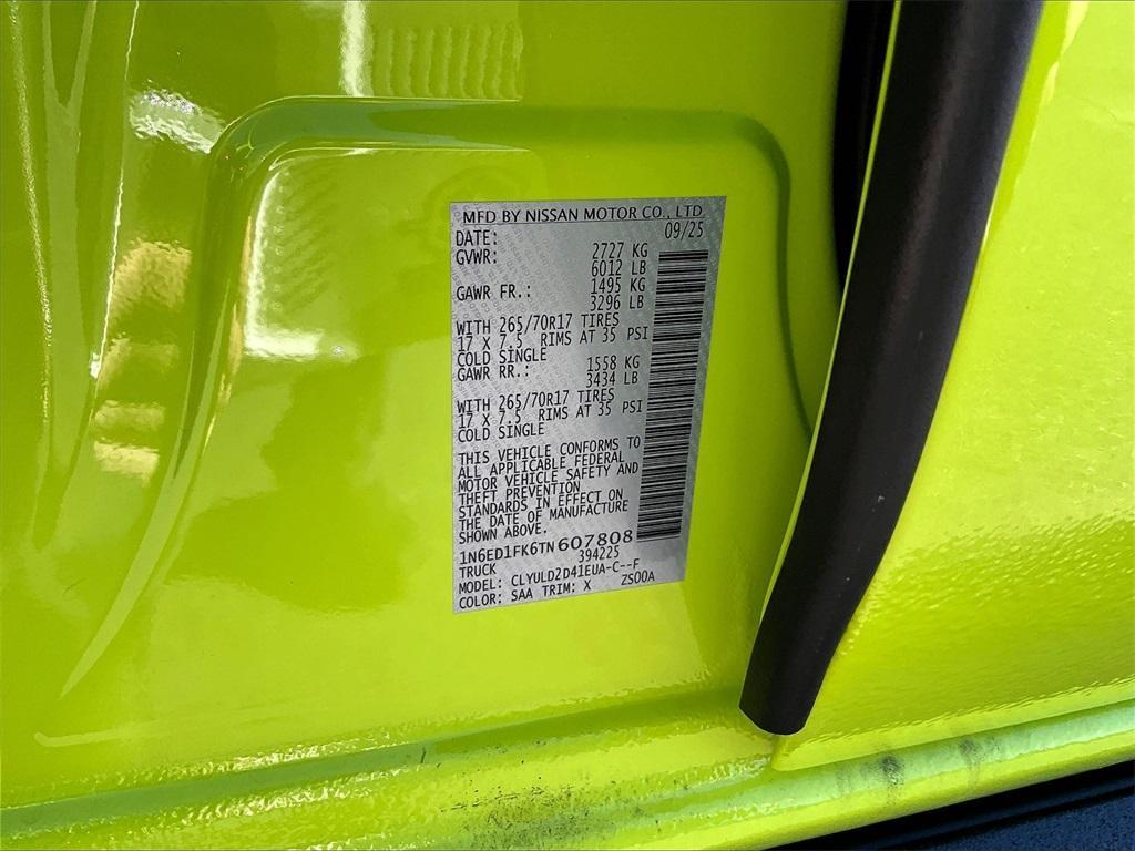 new 2026 Nissan Frontier car, priced at $44,990