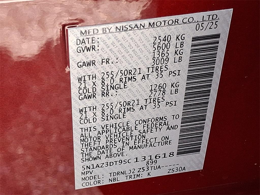 new 2025 Nissan Murano car, priced at $50,111