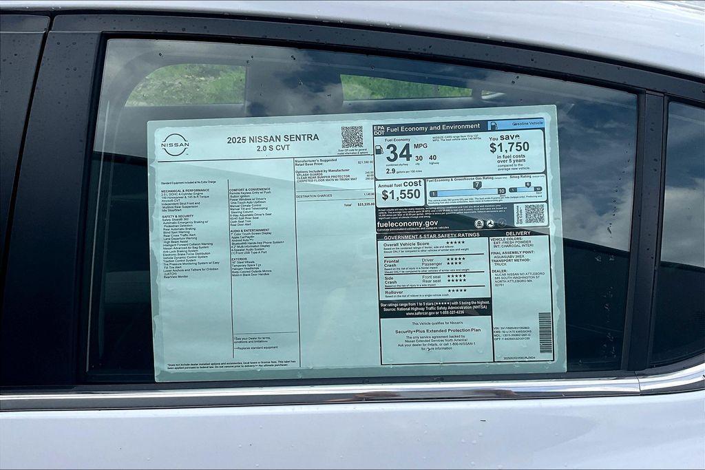 new 2025 Nissan Sentra car, priced at $22,635