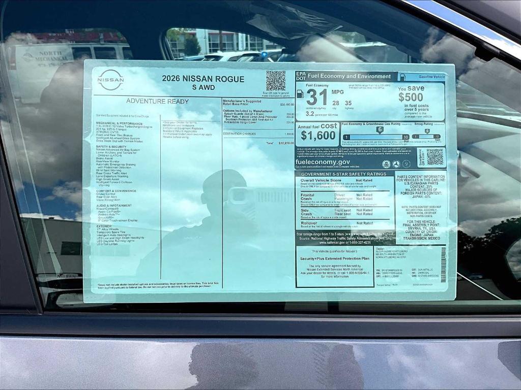 new 2026 Nissan Rogue car, priced at $31,305