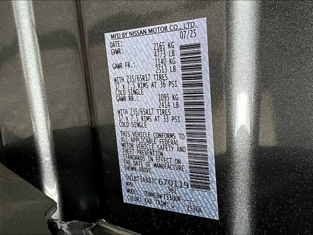 new 2026 Nissan Rogue car, priced at $31,305