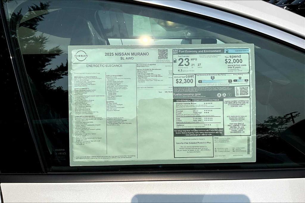 new 2025 Nissan Murano car, priced at $47,489