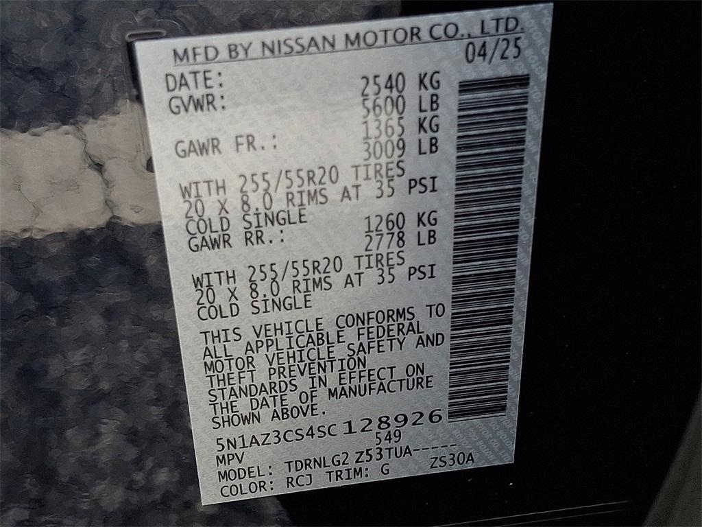 new 2025 Nissan Murano car, priced at $42,115