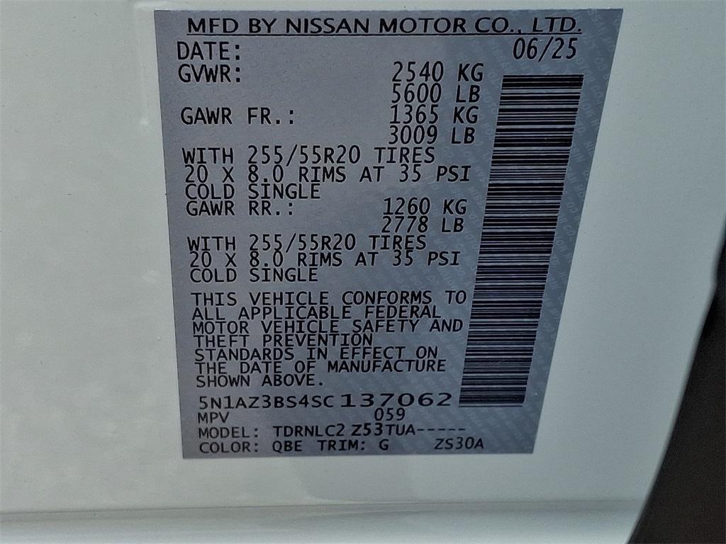 new 2025 Nissan Murano car, priced at $44,165