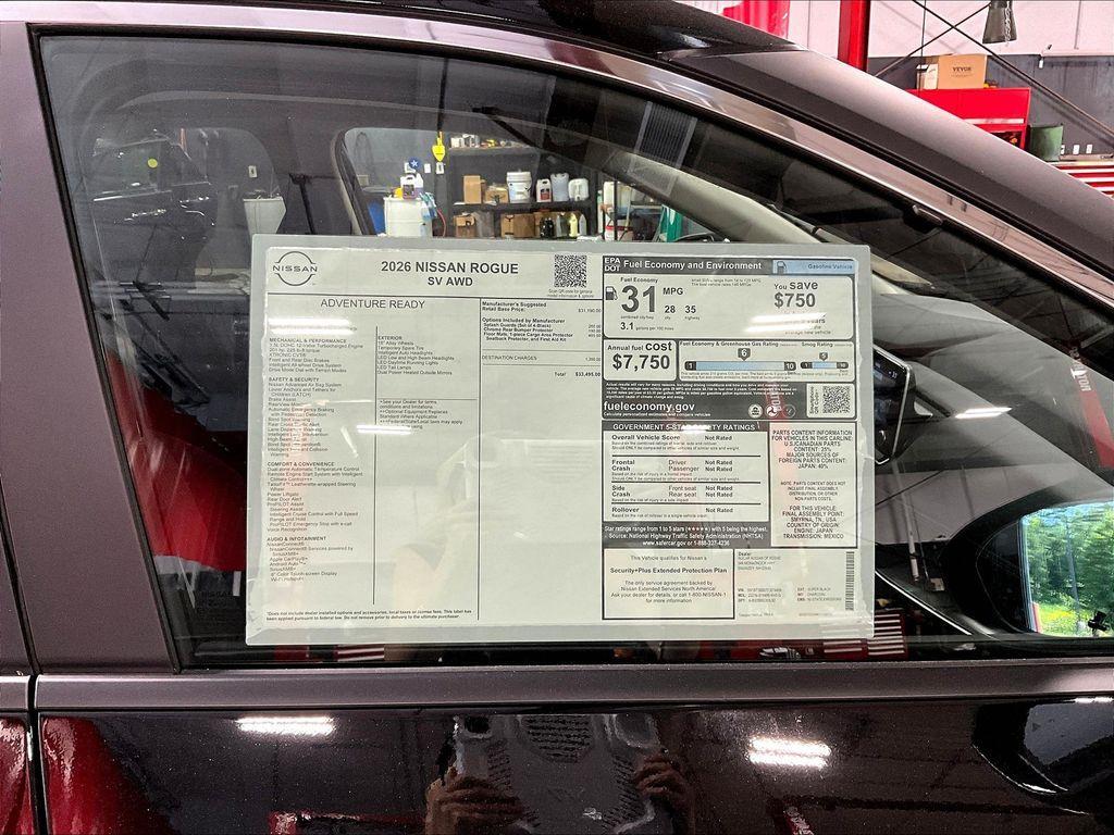 new 2026 Nissan Rogue car, priced at $30,656