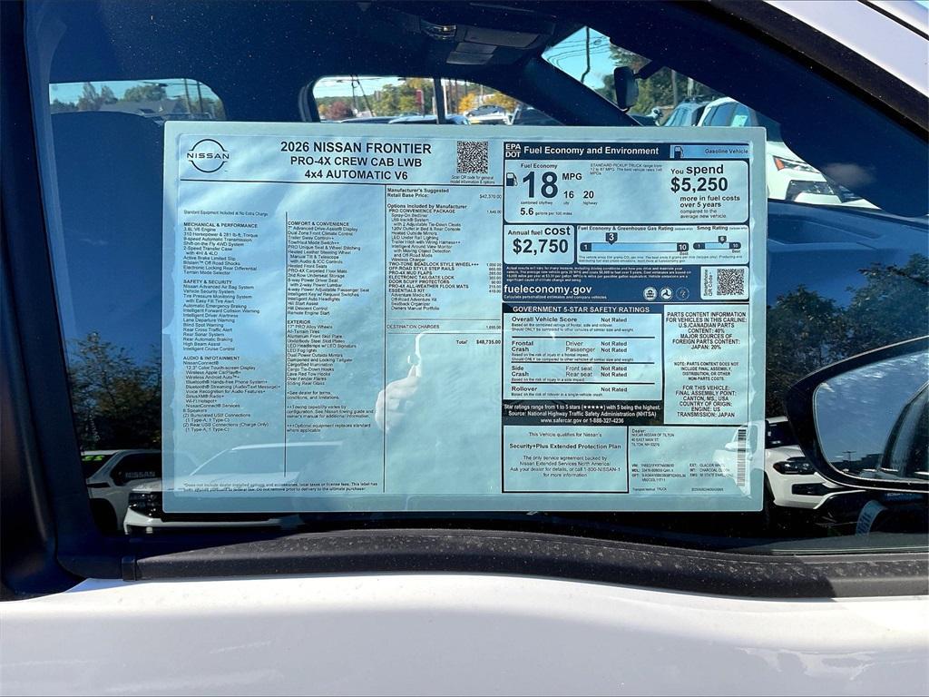 new 2026 Nissan Frontier car, priced at $44,600