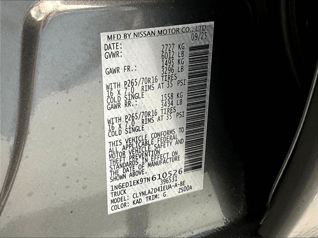 new 2026 Nissan Frontier car, priced at $36,521