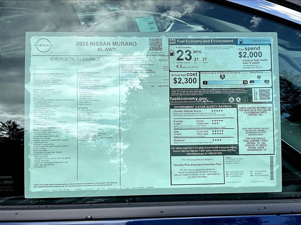 new 2025 Nissan Murano car, priced at $40,734