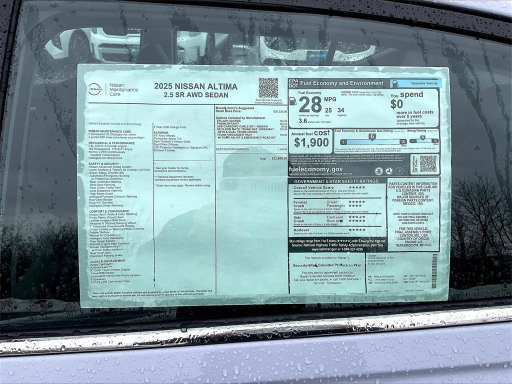 new 2025 Nissan Altima car, priced at $29,892