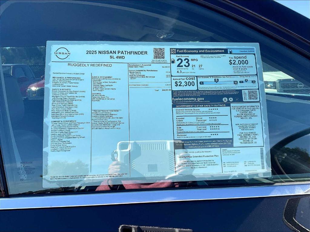 new 2025 Nissan Pathfinder car, priced at $46,590