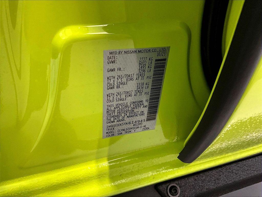 new 2026 Nissan Frontier car, priced at $46,680