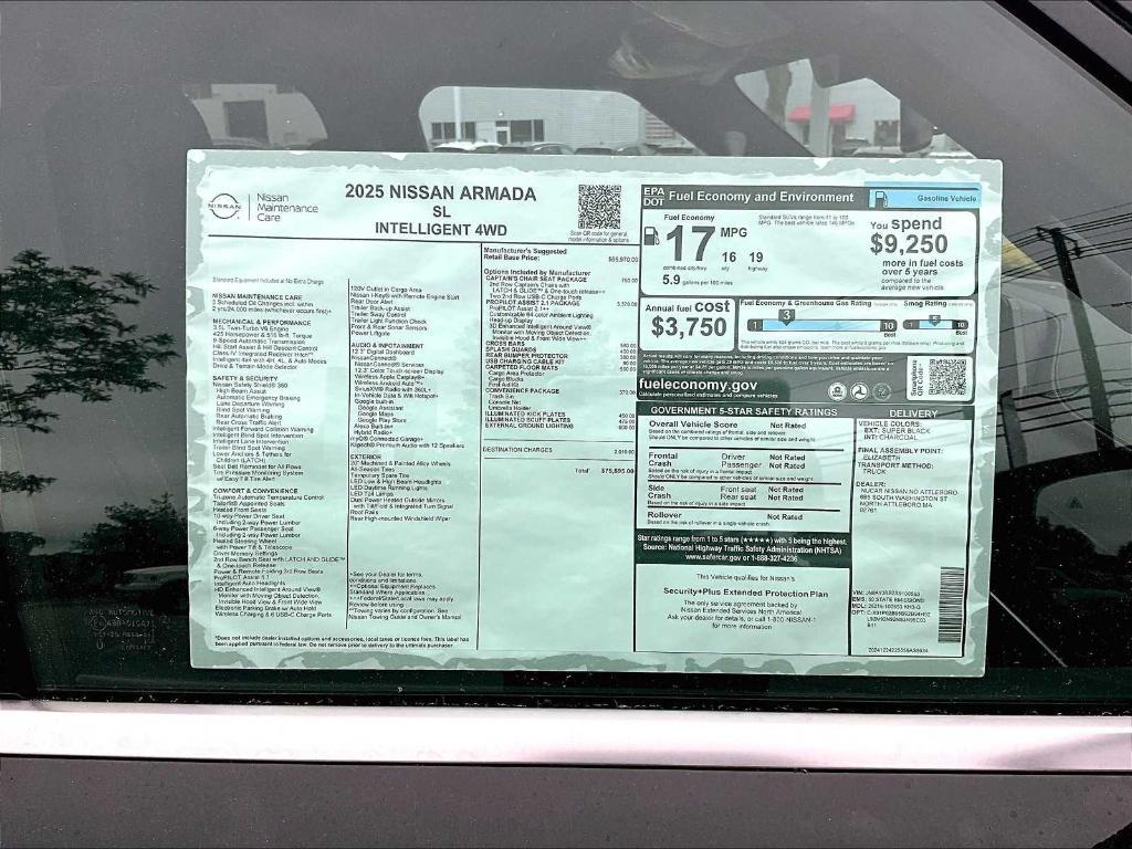 new 2025 Nissan Armada car, priced at $69,797