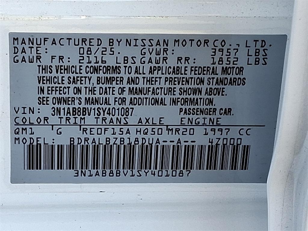 new 2025 Nissan Sentra car, priced at $21,833