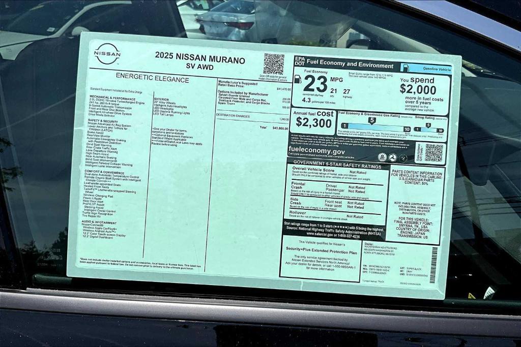 new 2025 Nissan Murano car, priced at $41,731
