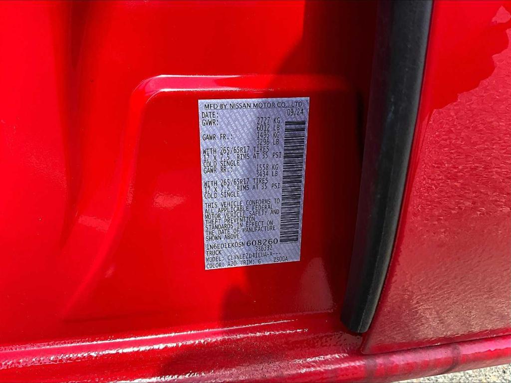 new 2025 Nissan Frontier car, priced at $46,276