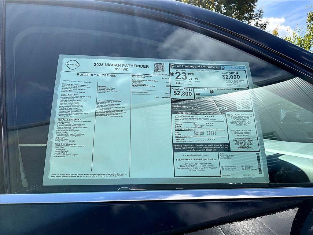 new 2025 Nissan Pathfinder car, priced at $36,171