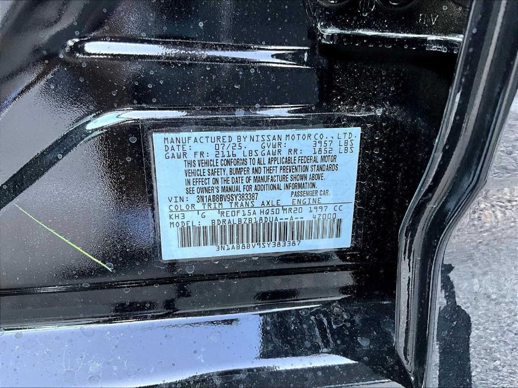 new 2025 Nissan Sentra car, priced at $22,480