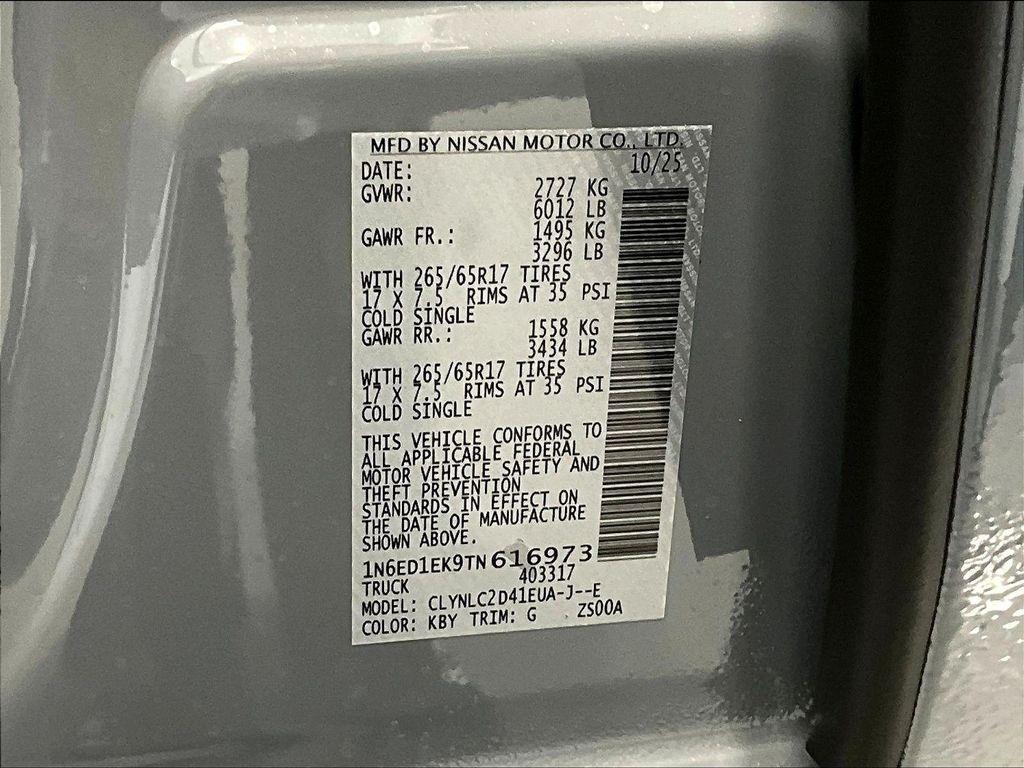 new 2026 Nissan Frontier car, priced at $41,048