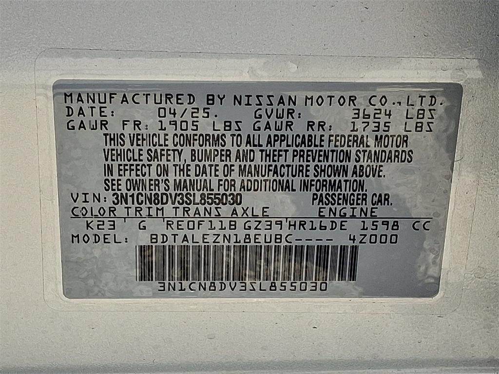 new 2025 Nissan Versa car, priced at $21,577