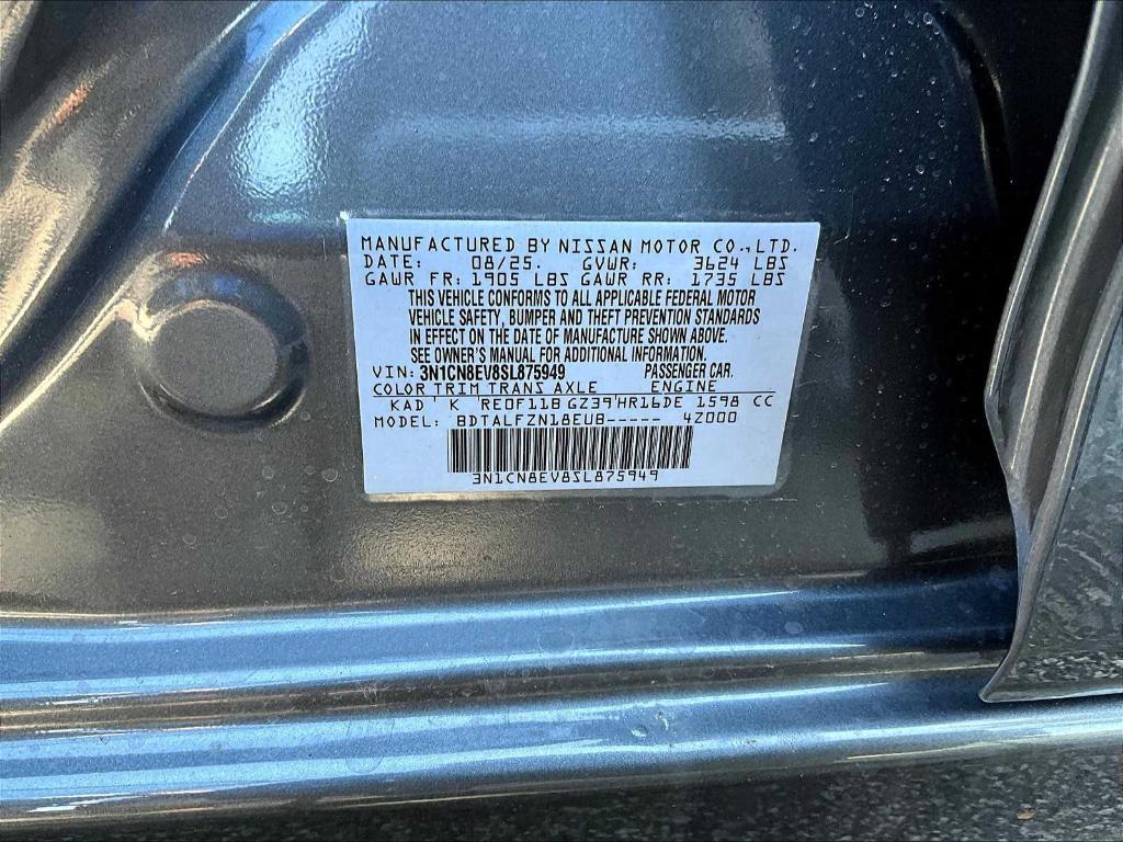 new 2025 Nissan Versa car, priced at $21,593