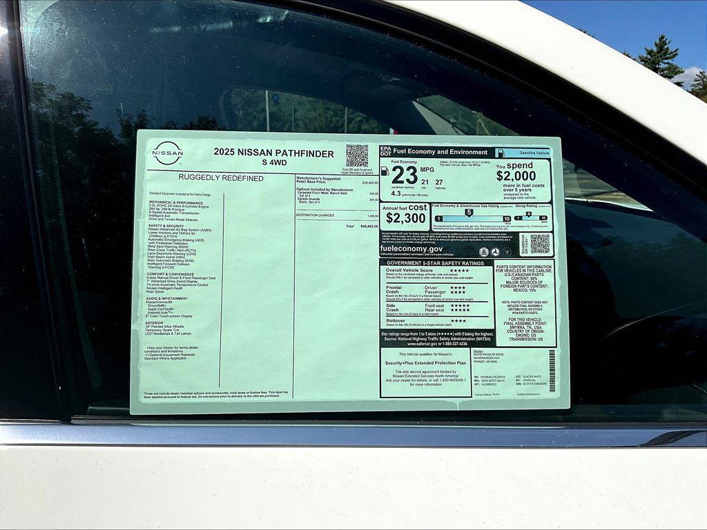 new 2025 Nissan Pathfinder car, priced at $33,018