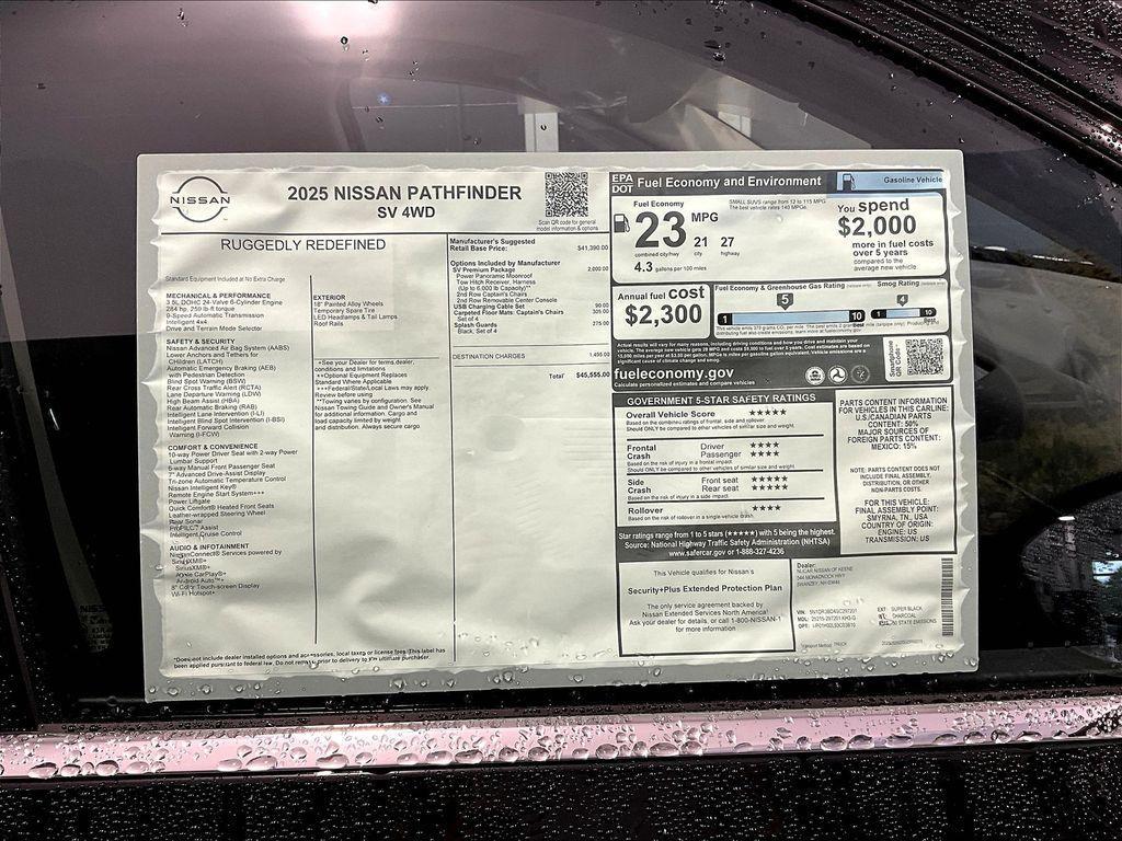 new 2025 Nissan Pathfinder car, priced at $37,676