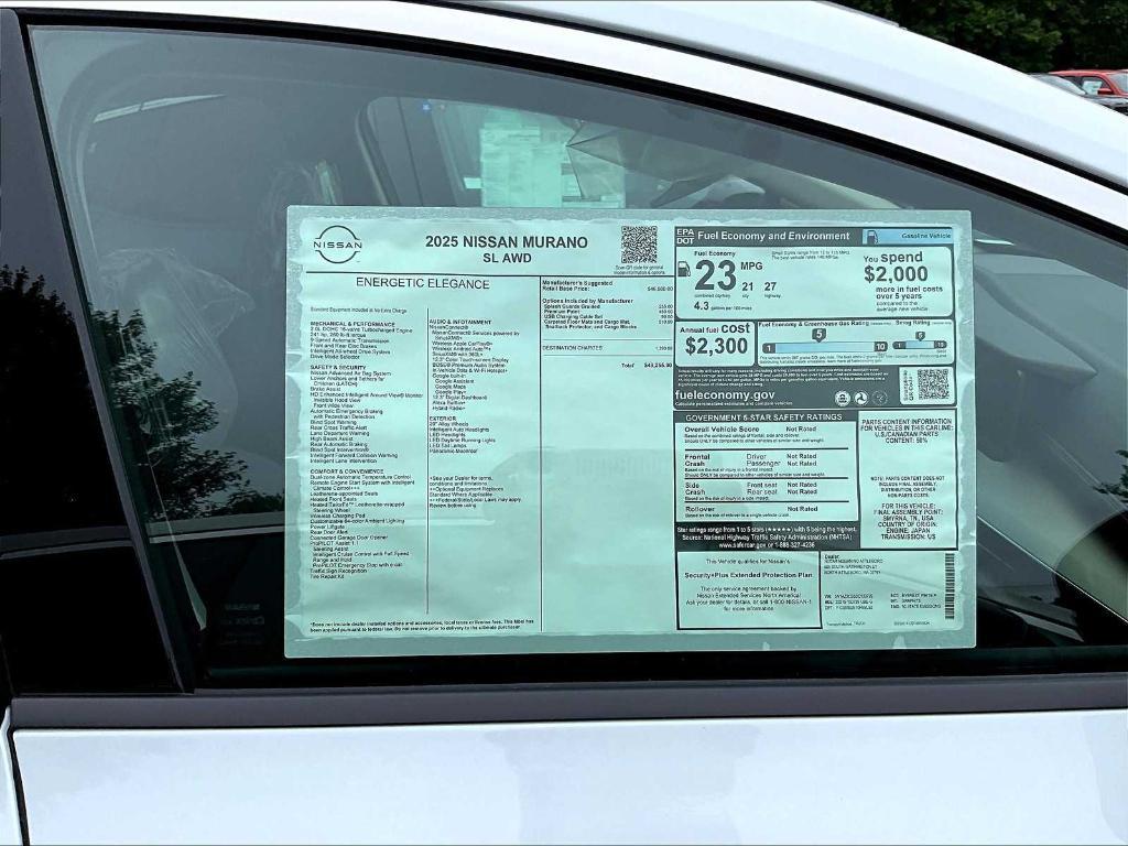 new 2025 Nissan Murano car, priced at $46,393