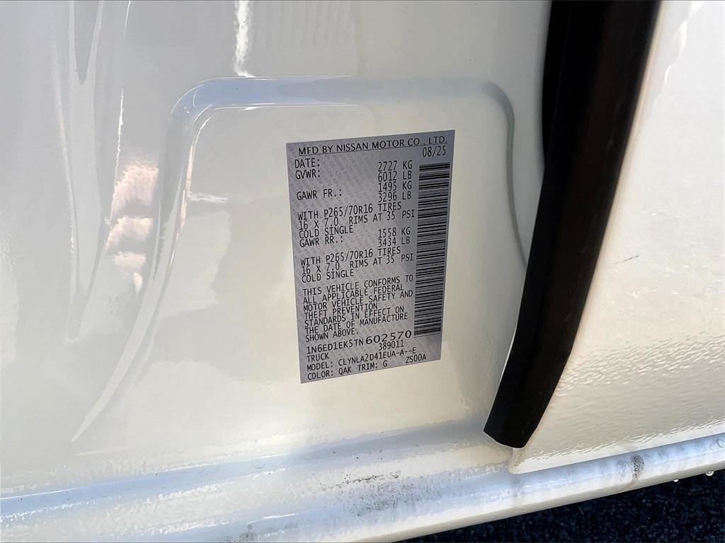 new 2026 Nissan Frontier car, priced at $35,817