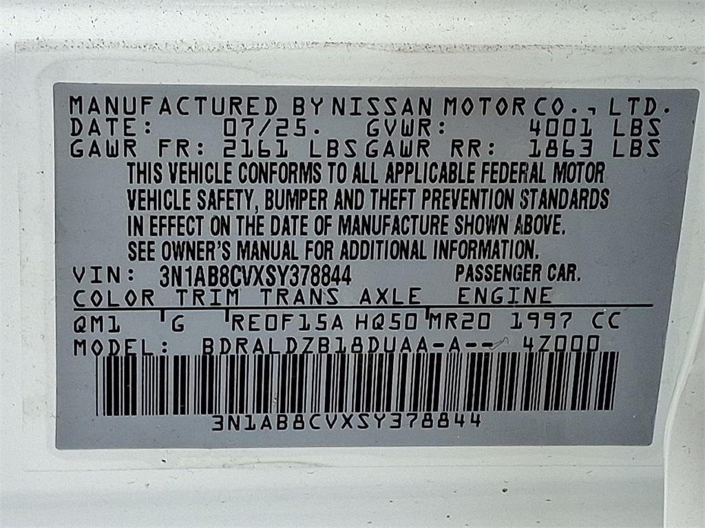new 2025 Nissan Sentra car, priced at $23,306