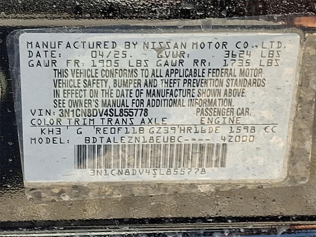 new 2025 Nissan Versa car, priced at $21,577
