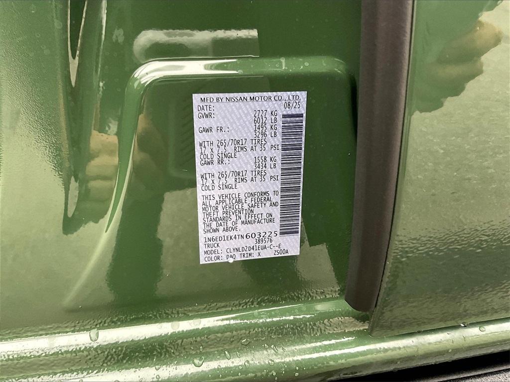 new 2026 Nissan Frontier car, priced at $43,612