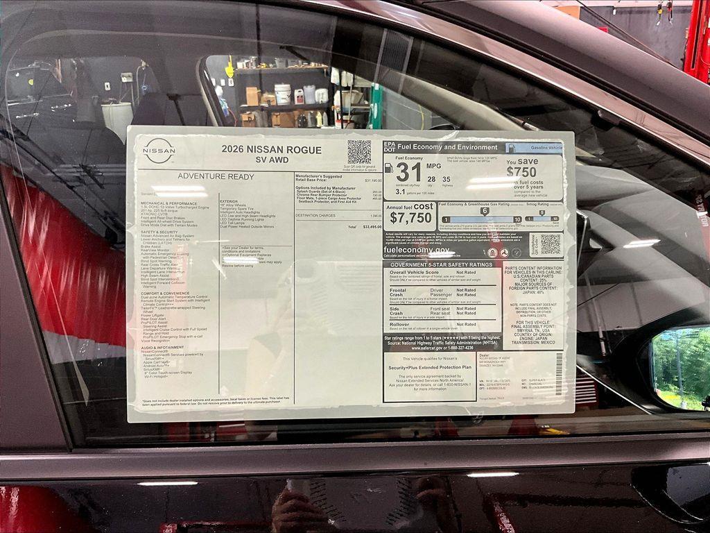 new 2026 Nissan Rogue car, priced at $30,656