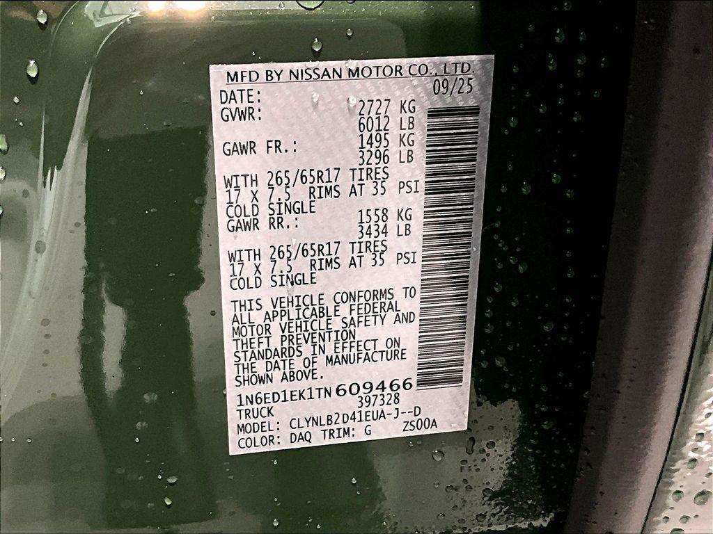 new 2026 Nissan Frontier car, priced at $40,106