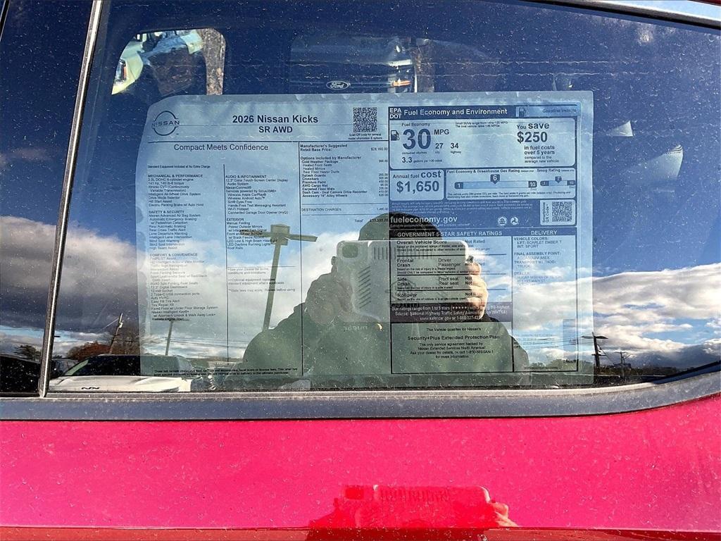 new 2026 Nissan Kicks car, priced at $30,291