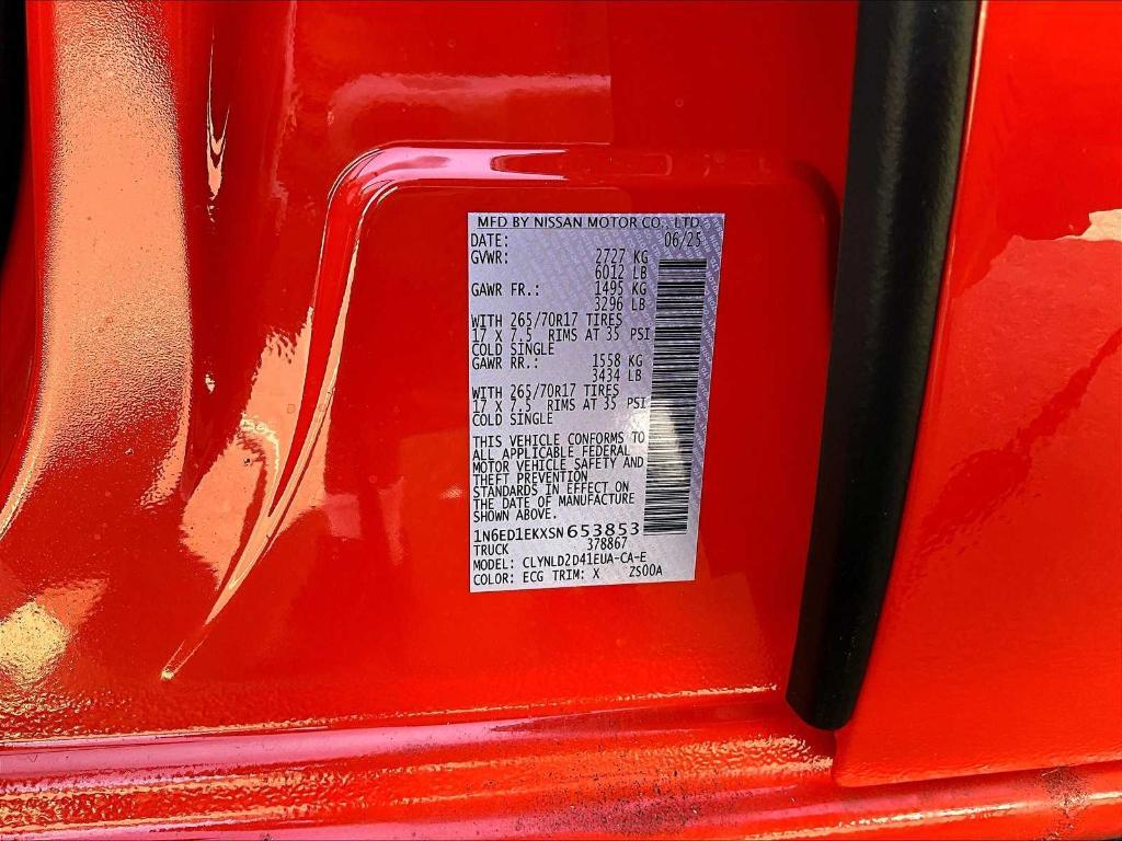 new 2025 Nissan Frontier car, priced at $45,130