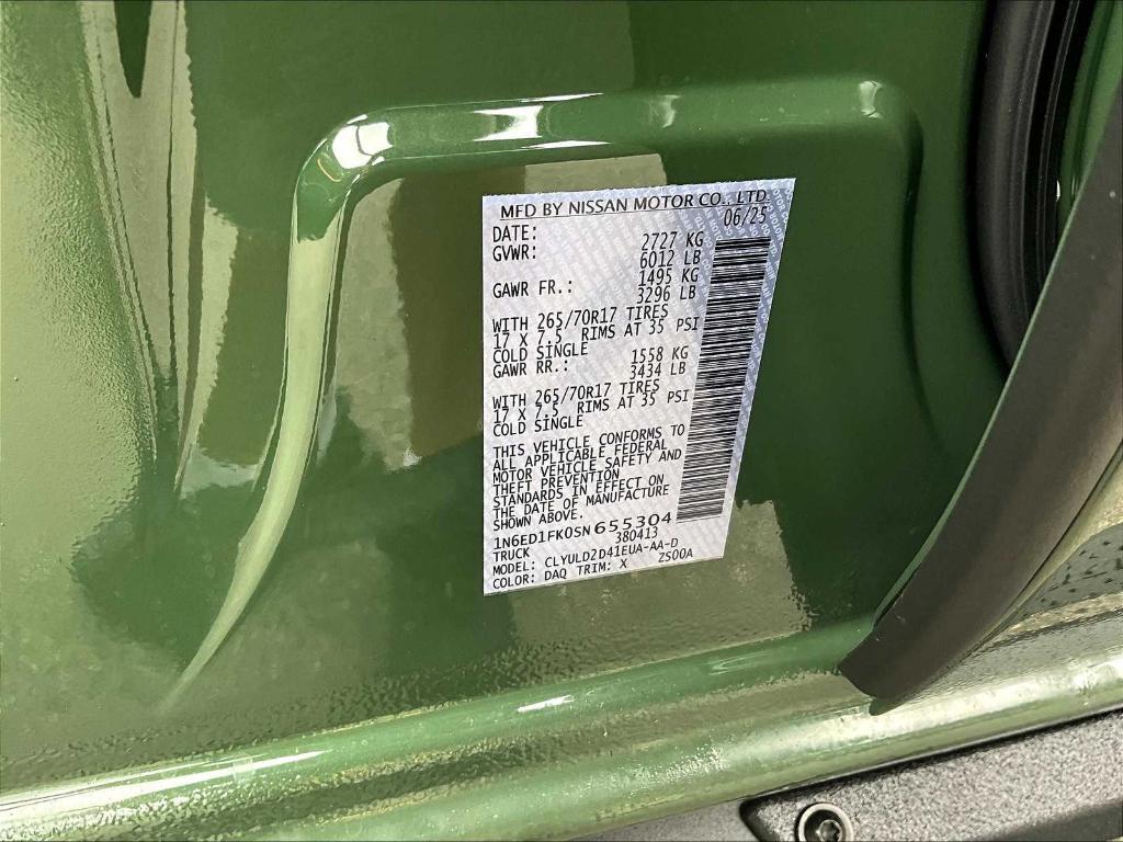 new 2025 Nissan Frontier car, priced at $46,610